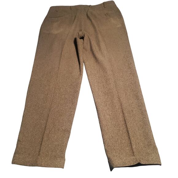 St. Croix Men's Size 36x29 Wool Blend Pants Brown/Gray Flat Front Made In Italy - Picture 2 of 11